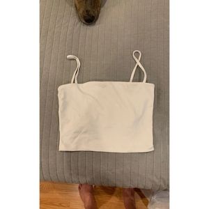 paragon fitwear white brami crop top S